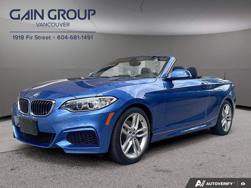 Estoril Blue Metallic 2015 BMW 2 Series Convertible All-Wheel Drive Automatic