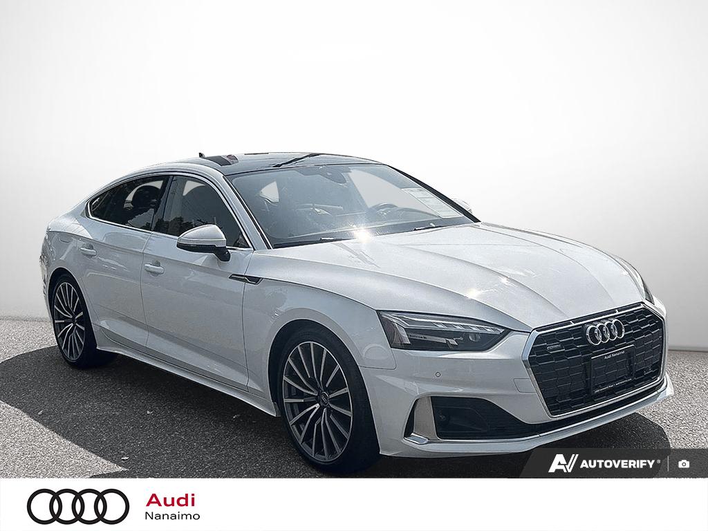 Ibis White 2023 Audi A5 Sportback Sedan Automatic
