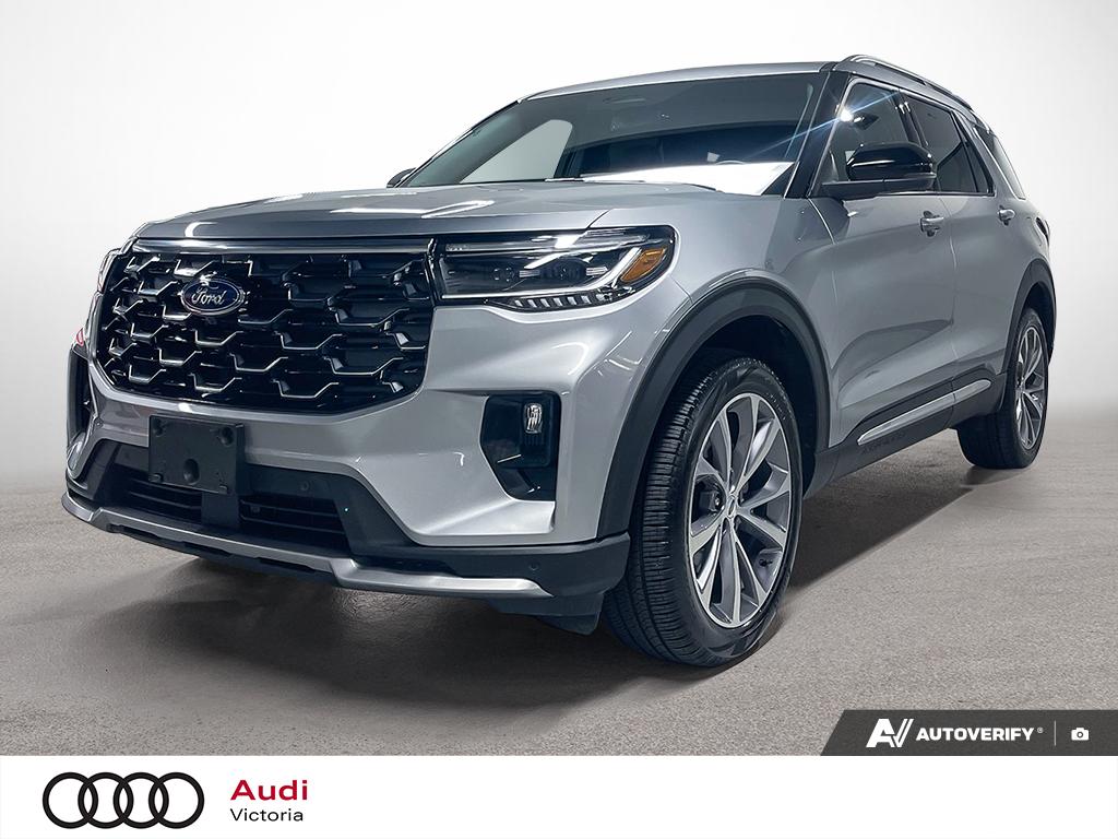 Iconic Silver Metallic 2025 Ford Explorer SUV / Crossover All-Wheel Drive Automatic