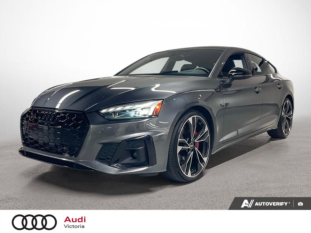Gray (Daytona grey pearl effect) 2023 Audi S5 Sportback Sedan All-Wheel Drive Automatic