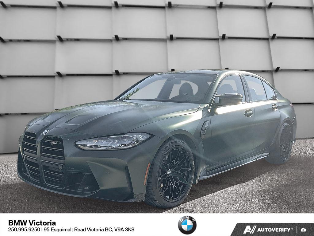 Frozen Deep Green Metallic 2024 BMW M3 Sedan All-Wheel Drive Automatic