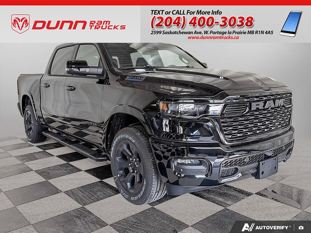 Black (Diamond Blk Crystal Pearl) 2026 RAM 1500 Pickup Truck Four-Wheel Drive 8-Speed Automatic