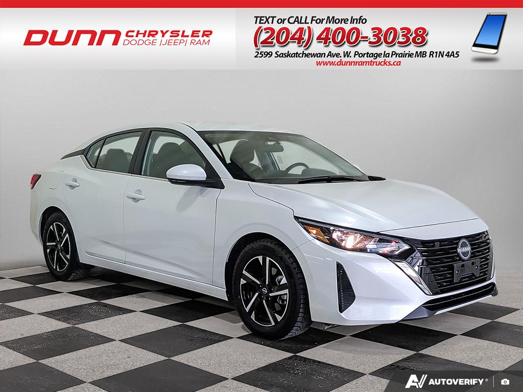 White 2025 Nissan Sentra SV FWD Sedan Front-Wheel Drive Automatic