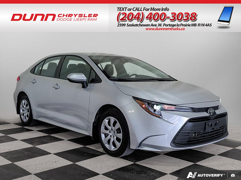 Silver 2025 Toyota Corolla LE FWD Sedan Front-Wheel Drive Automatic