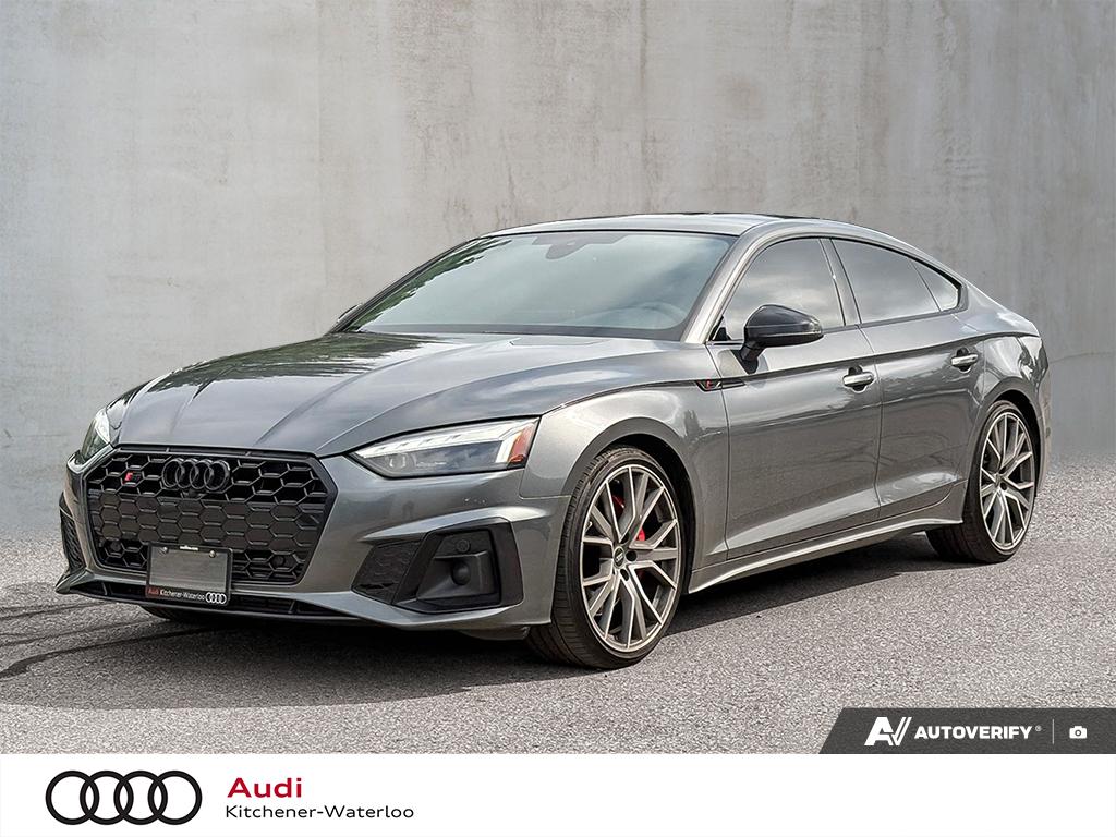 Gray (Daytona grey pearl effect) 2023 Audi S5 Sportback Sedan All-Wheel Drive Automatic