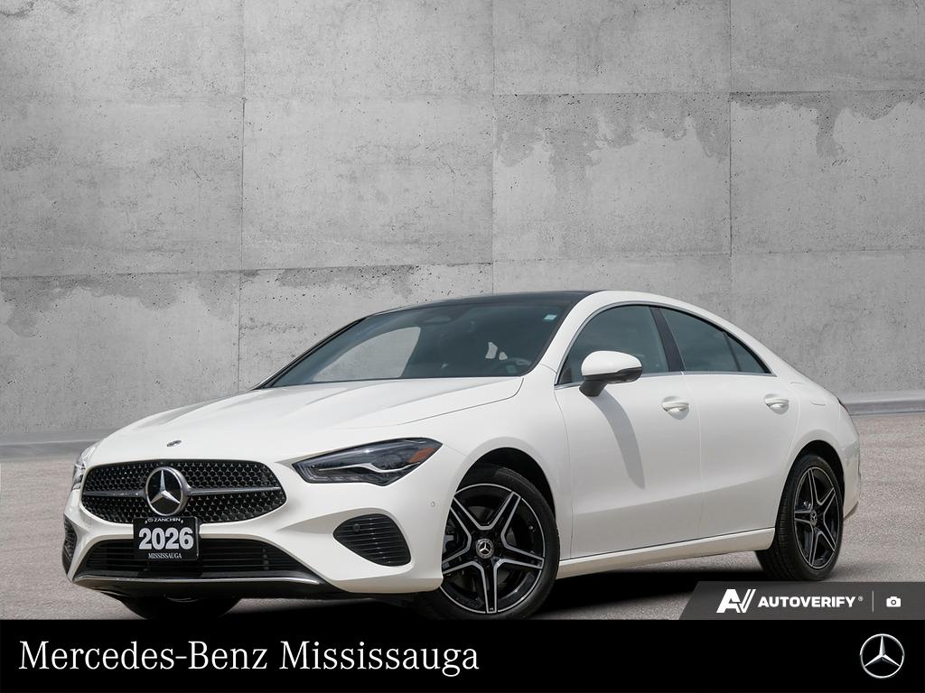 Polar White 2026 Mercedes-Benz CLA Coupe All-Wheel Drive Automatic