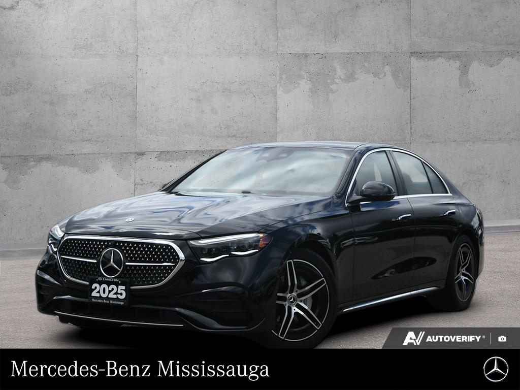 Obsidian Black Metallic 2025 Mercedes-Benz E-Class Sedan All-Wheel Drive Automatic