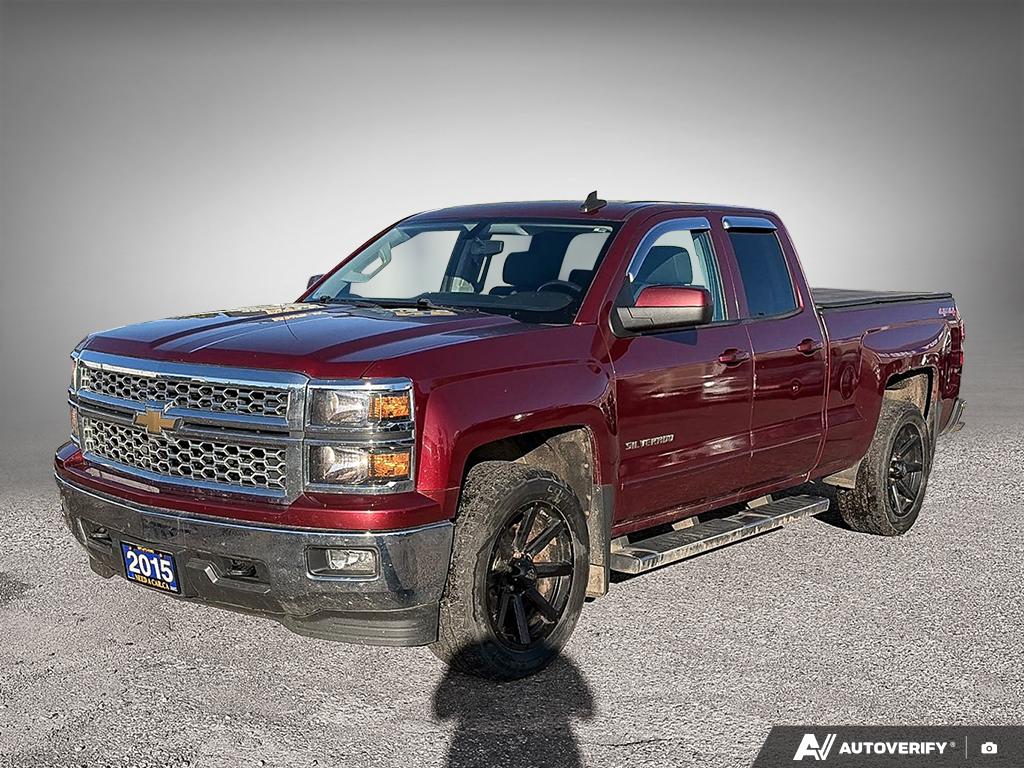 Red 2015 Chevrolet Silverado 1500 Pickup Truck Four-Wheel Drive