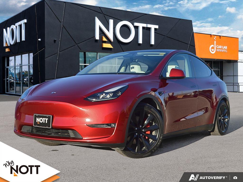 Red 2024 Tesla Model Y SUV / Crossover All-Wheel Drive Automatic