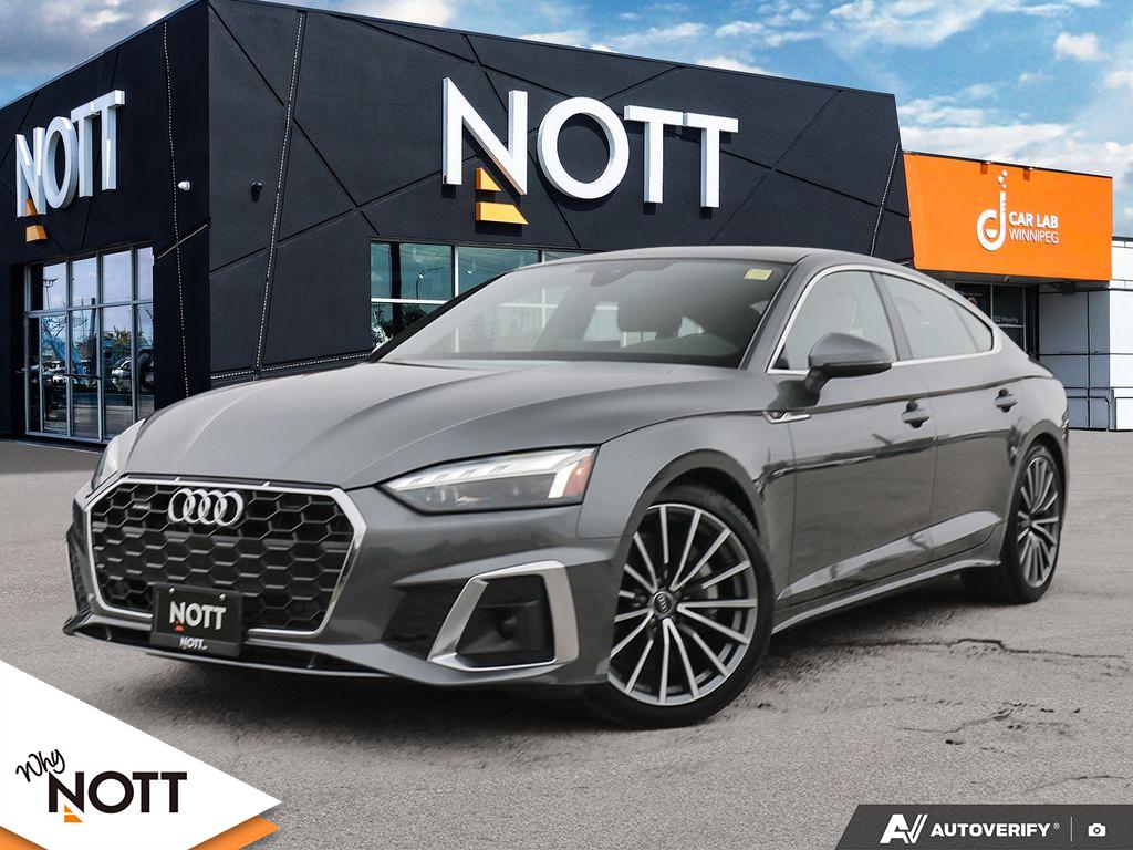 Gray 2022 Audi A5 Sportback Sedan All-Wheel Drive Automatic