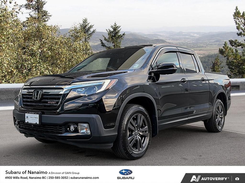 Black 2019 Honda Ridgeline Pickup Truck All-Wheel Drive Automatic