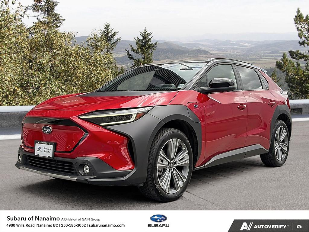 Elemental Red, Two tone 2023 Subaru Solterra SUV / Crossover Automatic