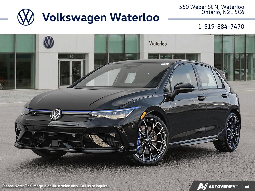 Mythos Black Metallic 2026 Volkswagen Golf R Hatchback All-Wheel Drive Automatic