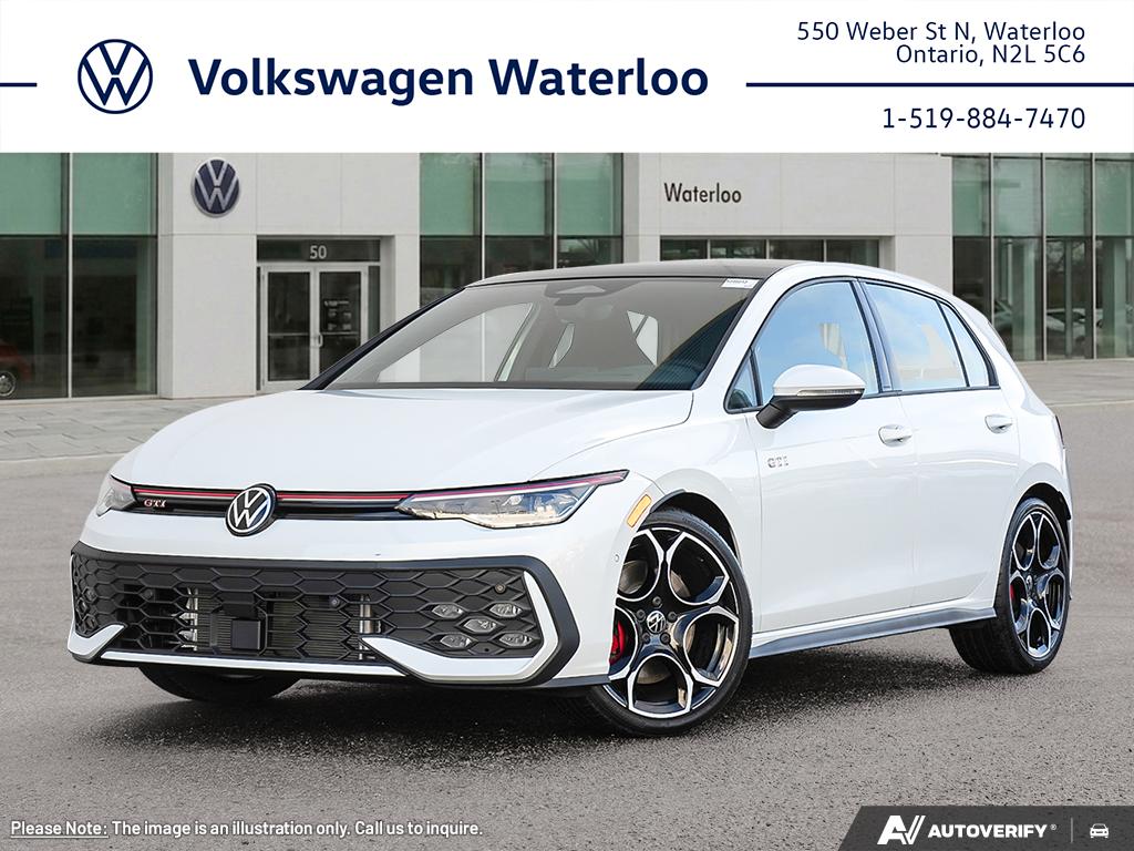 Oryx White Pearl 2026 Volkswagen Golf GTI Hatchback Front-Wheel Drive Automatic