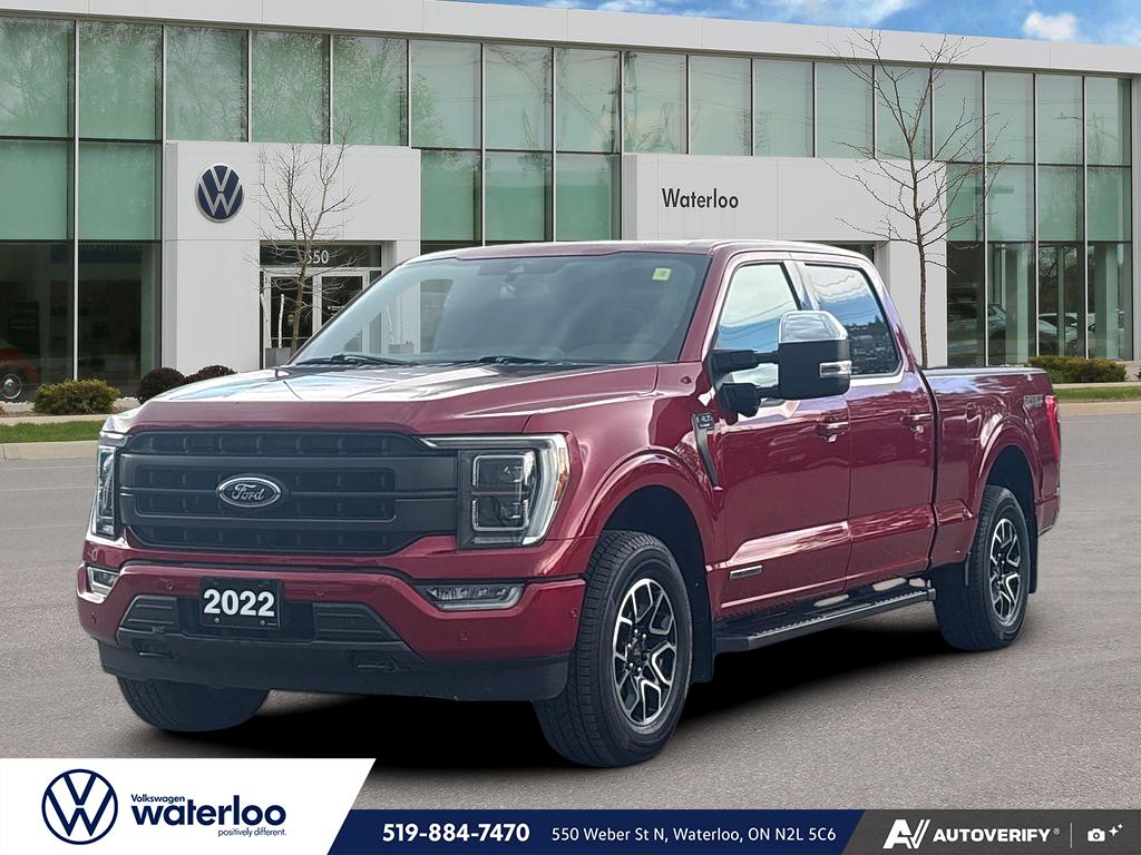 Rapid Red (MET) Tinted Clearcoat 2022 Ford F-150 Lariat SuperCrew 4WD Pickup Truck Four-Wheel Drive Automatic