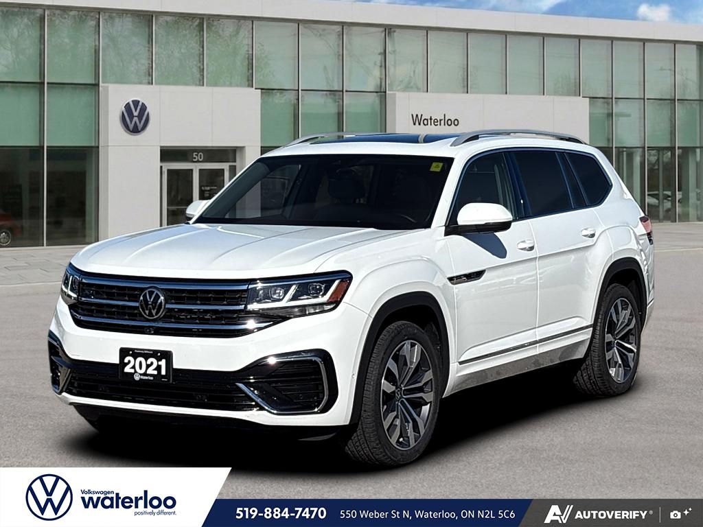 Pure White 2021 Volkswagen Atlas SUV / Crossover  Automatic