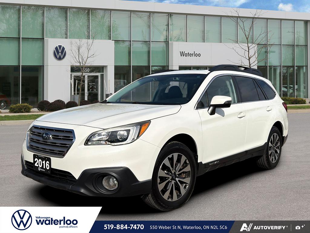 Crystal White Pearl 2016 Subaru Outback 3.6R Limited Wagon All-Wheel Drive Automatic