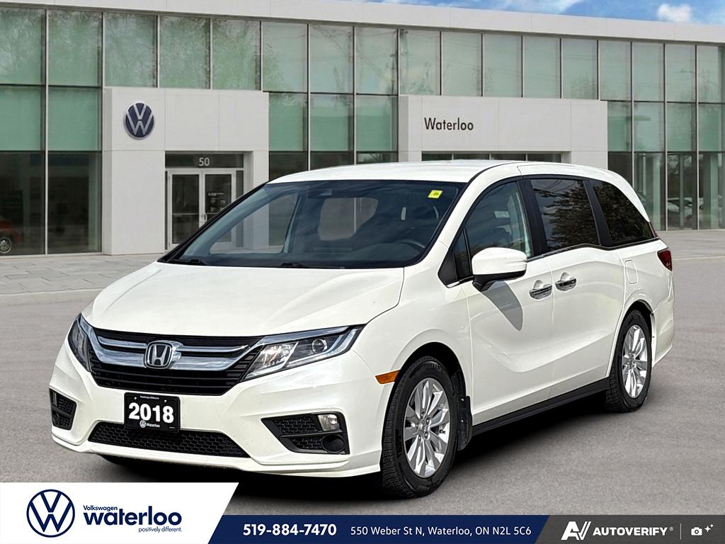 White 2018 Honda Odyssey Minivan Front-Wheel Drive Automatic