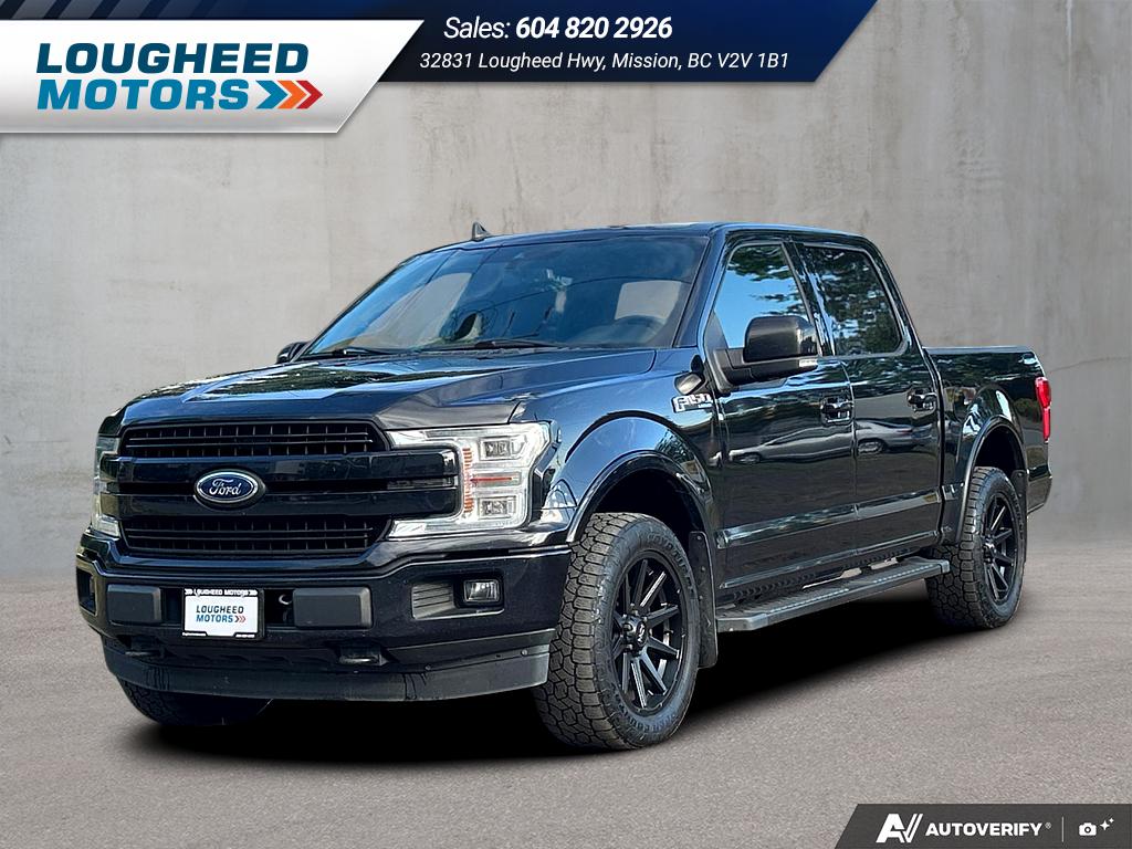 Black 2019 Ford F-150 Pickup Truck Four-Wheel Drive Automatic