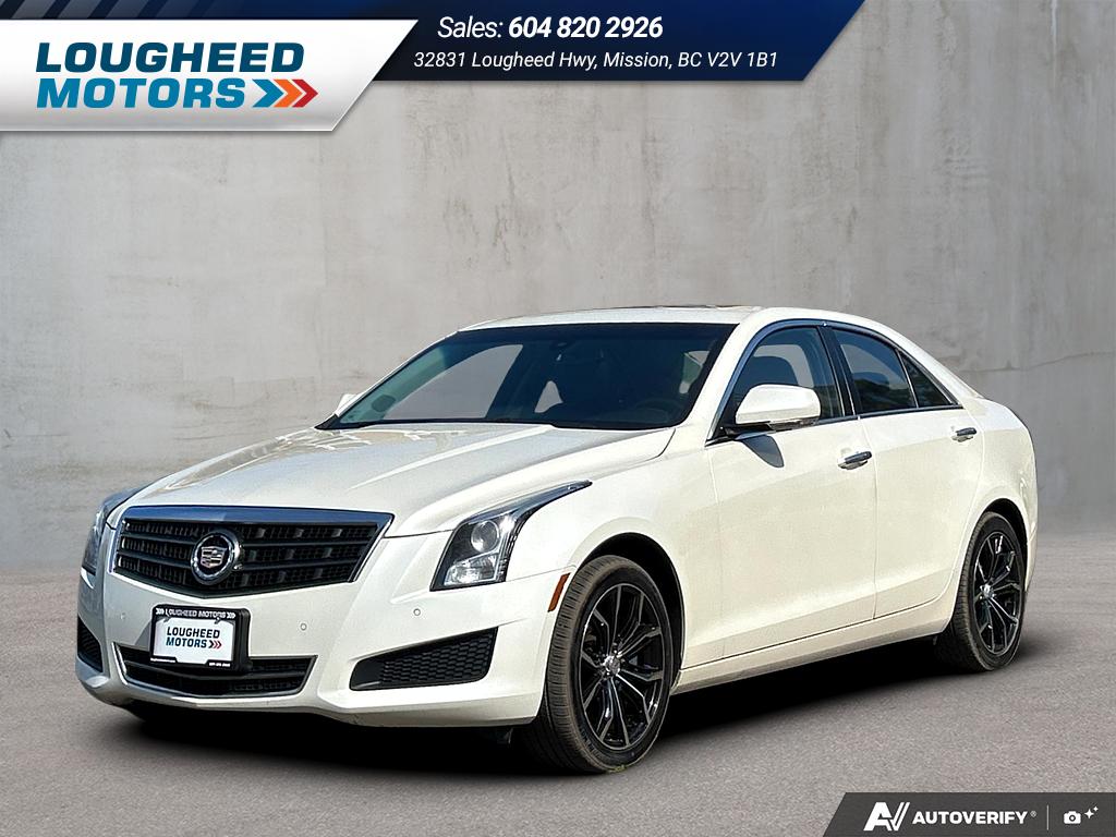 White 2014 Cadillac ATS Sedan All-Wheel Drive Automatic