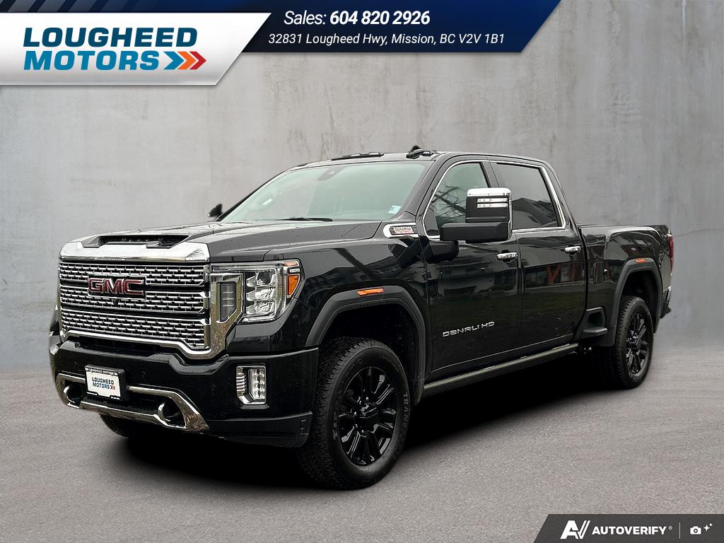 Black 2021 GMC Sierra 3500HD Denali Crew Cab 4WD Pickup Truck Four-Wheel Drive Automatic