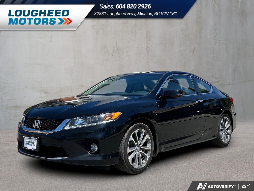 Black 2013 Honda Accord Coupe EX-L V6 Coupe Front-Wheel Drive Automatic