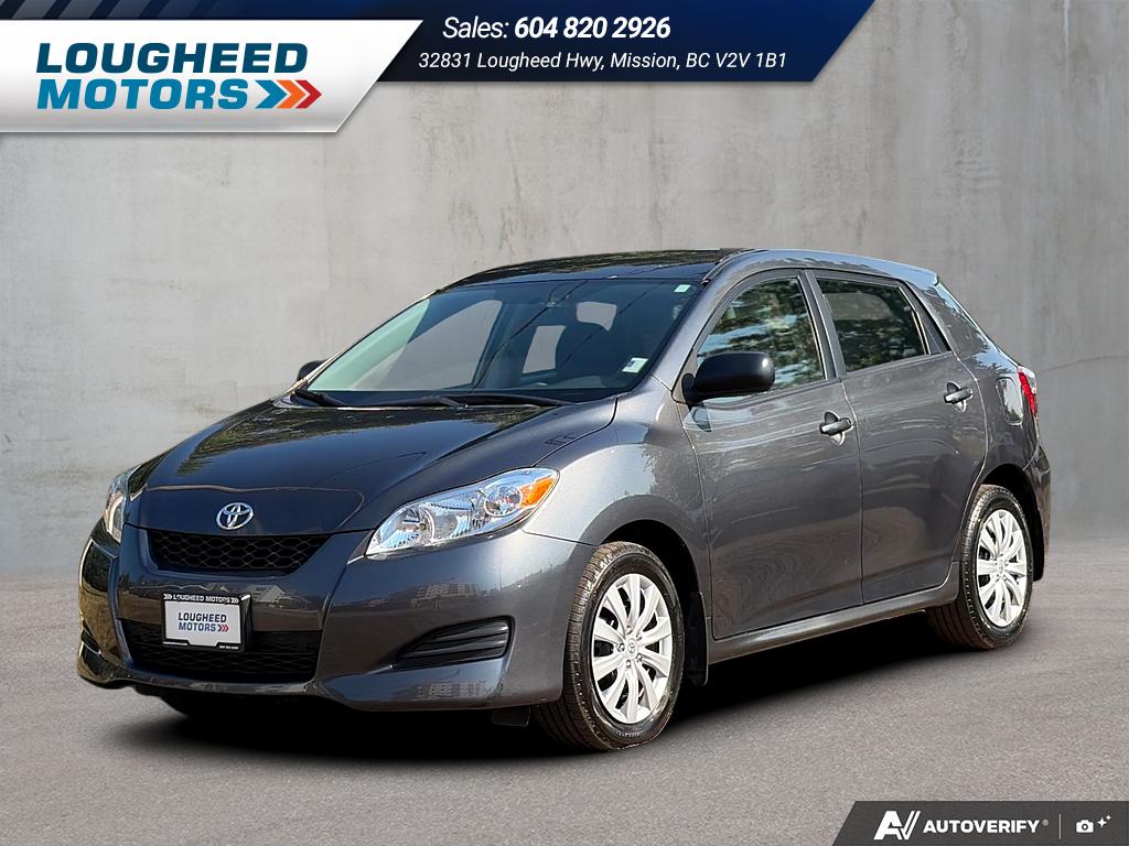 Gray 2013 Toyota Matrix Hatchback Front-Wheel Drive Manual