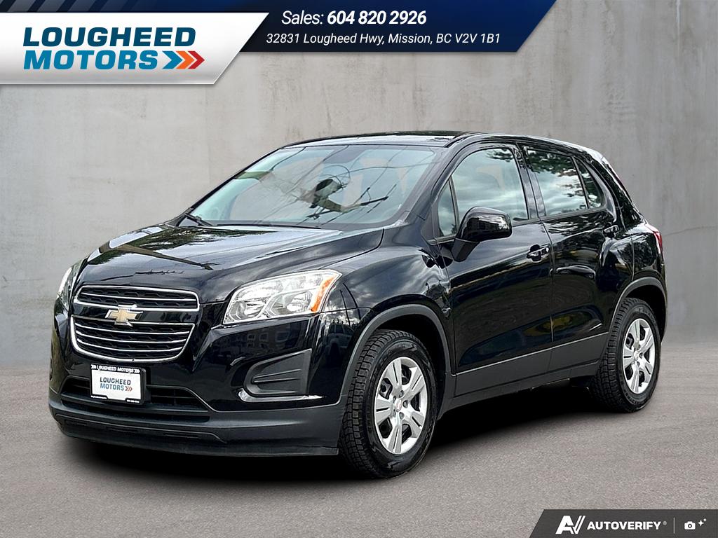 Black 2016 Chevrolet Trax SUV / Crossover Front-Wheel Drive Manual