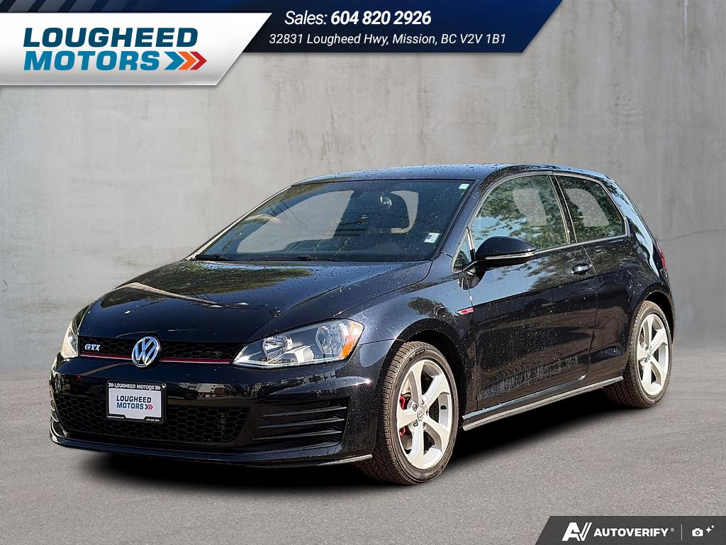 Black 2015 Volkswagen Golf GTI Hatchback  Manual
