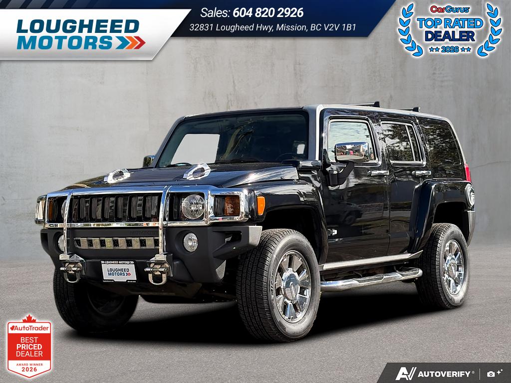 Black 2007 Hummer H3 SUV / Crossover Four-Wheel Drive Automatic