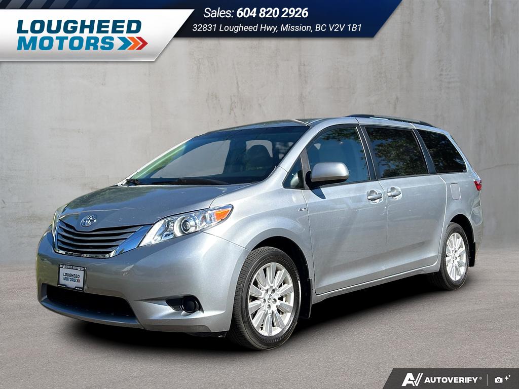 Silver 2017 Toyota Sienna LE 7-Passenger AWD Minivan All-Wheel Drive Automatic