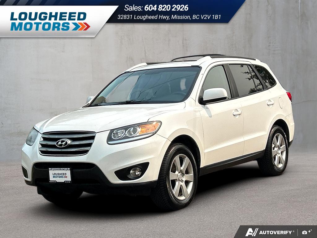 White 2012 Hyundai Santa Fe SUV / Crossover  Automatic