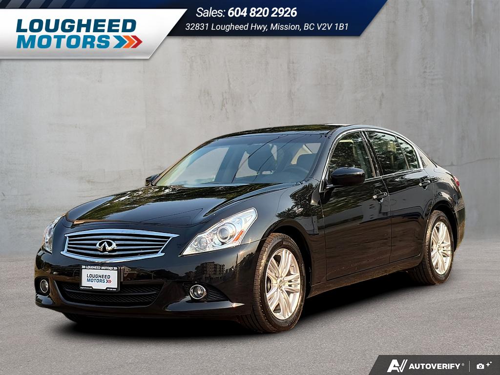 Black 2011 INFINITI G25 Sedan Rear-Wheel Drive Automatic