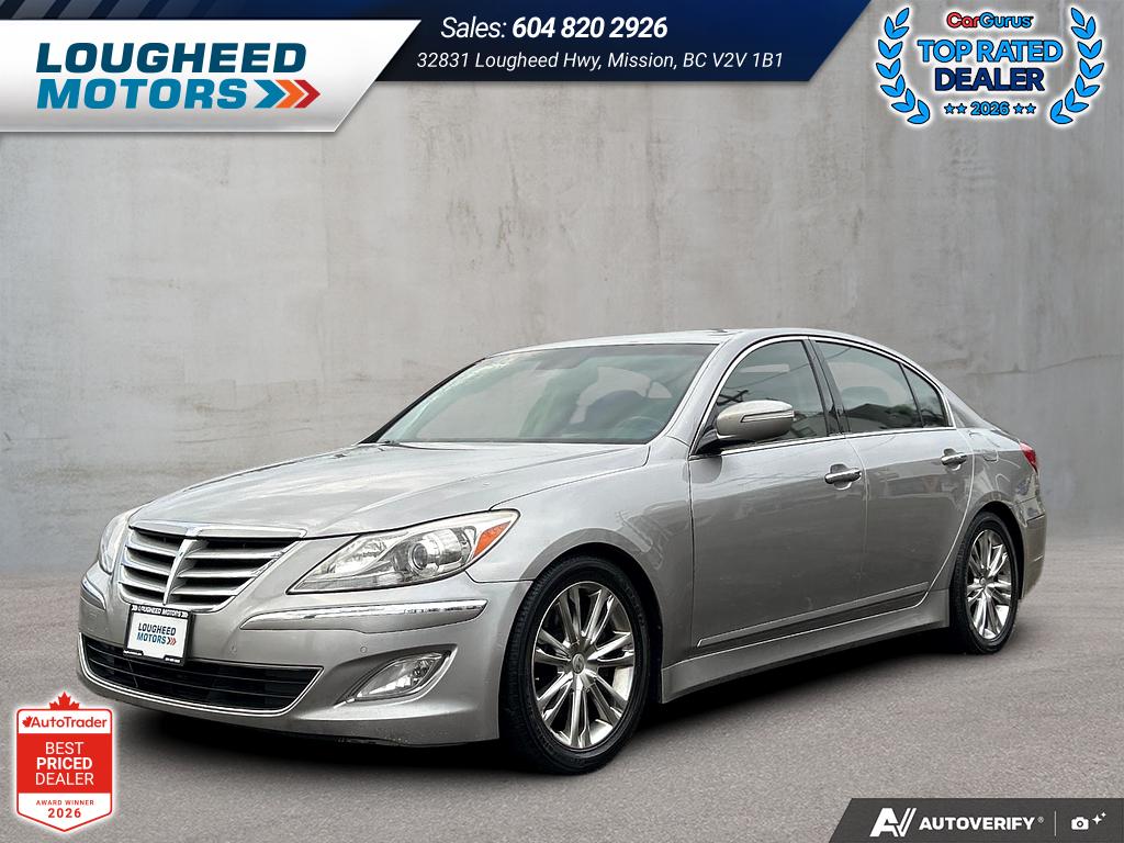 Silver 2012 Hyundai Genesis Sedan  Automatic