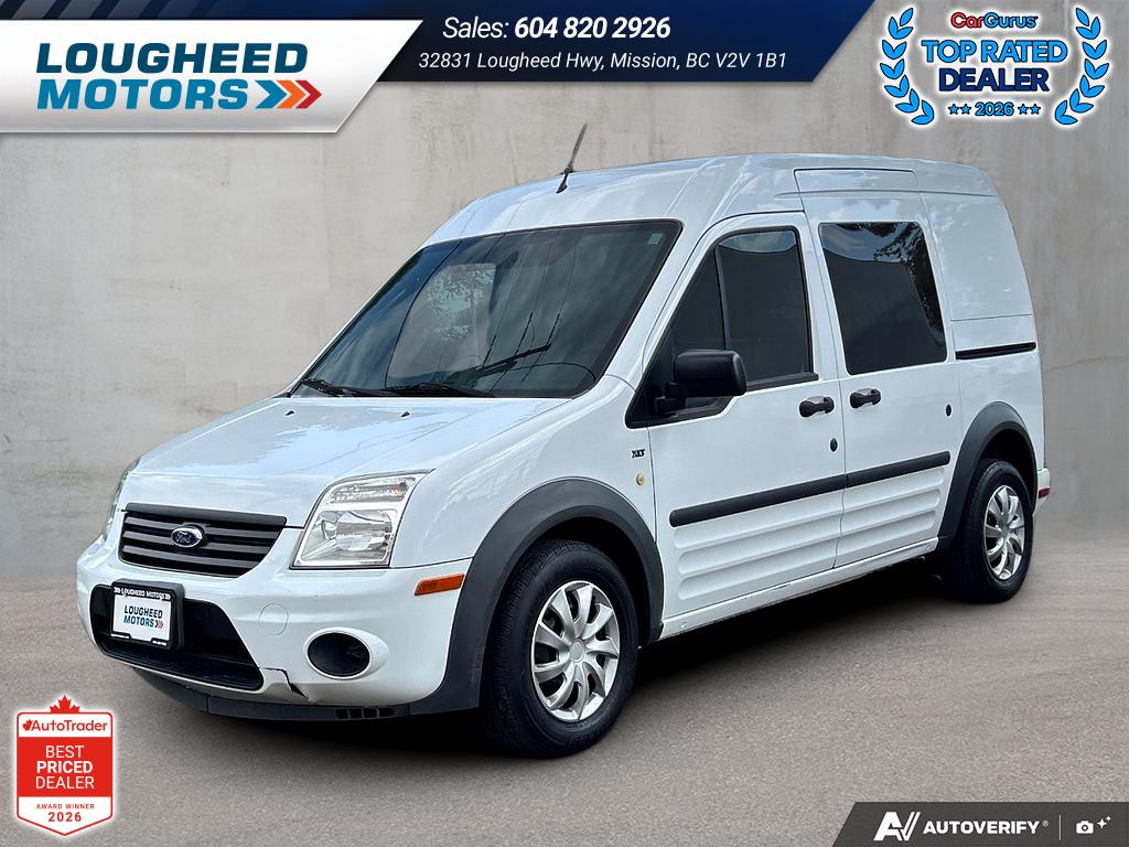 White 2012 Ford Transit Connect Van Front-Wheel Drive Automatic