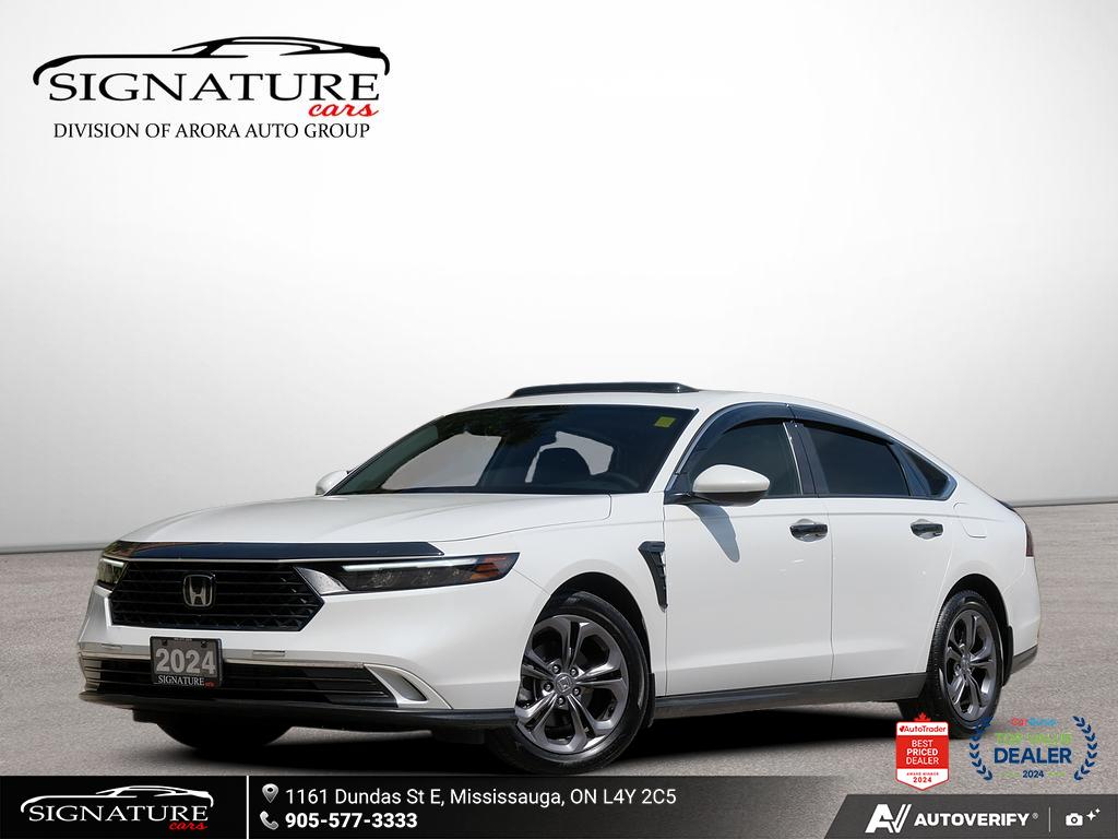 White 2024 Honda Accord EX FWD Sedan Front-Wheel Drive Automatic