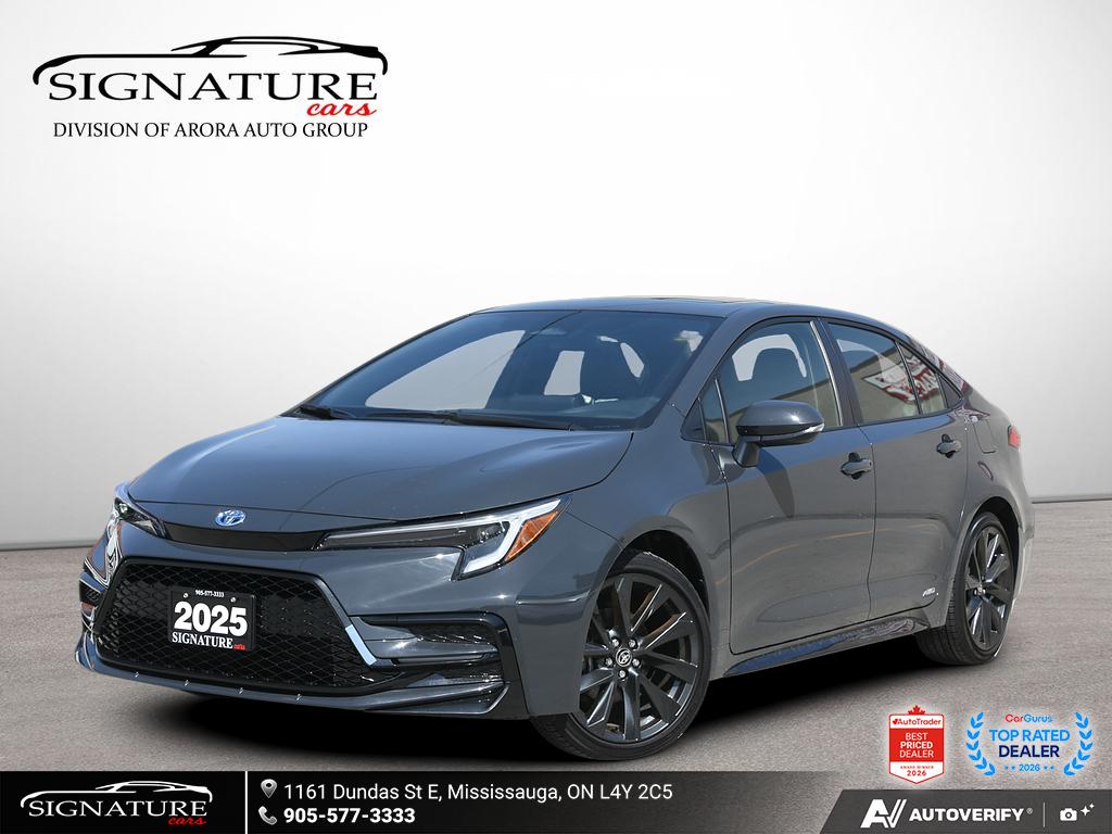 Gray 2025 Toyota Corolla Hybrid Sedan All-Wheel Drive Continuously Variable Transmission