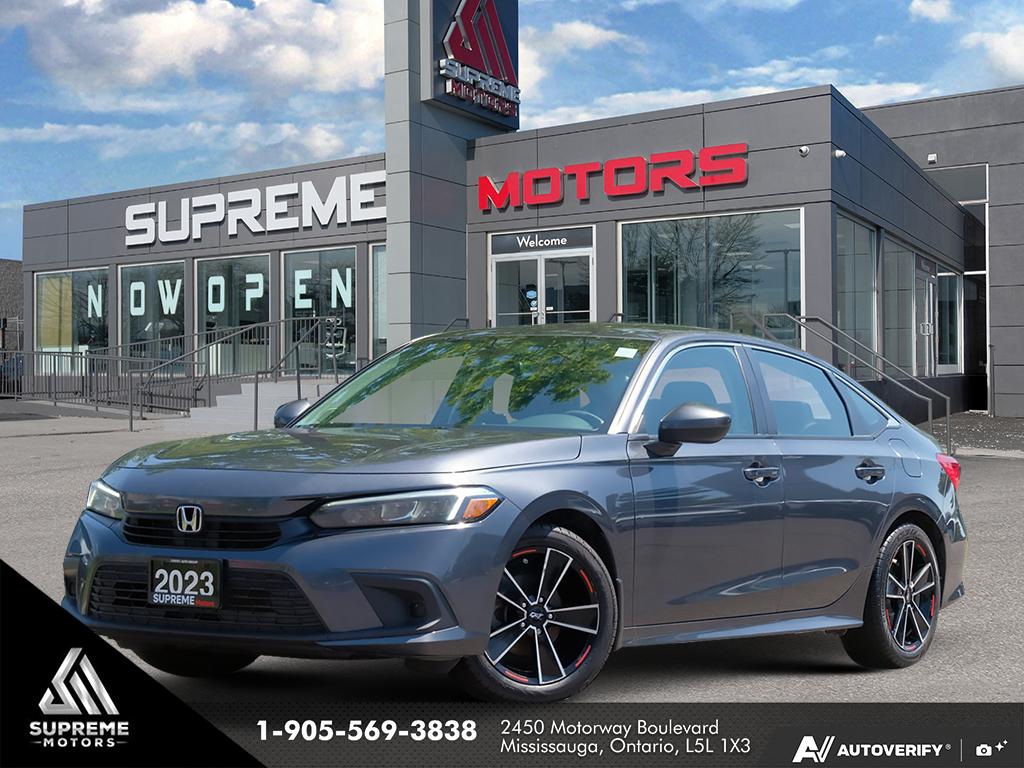 Gray 2023 Honda Civic Sedan Front-Wheel Drive Continuously Variable Transmission