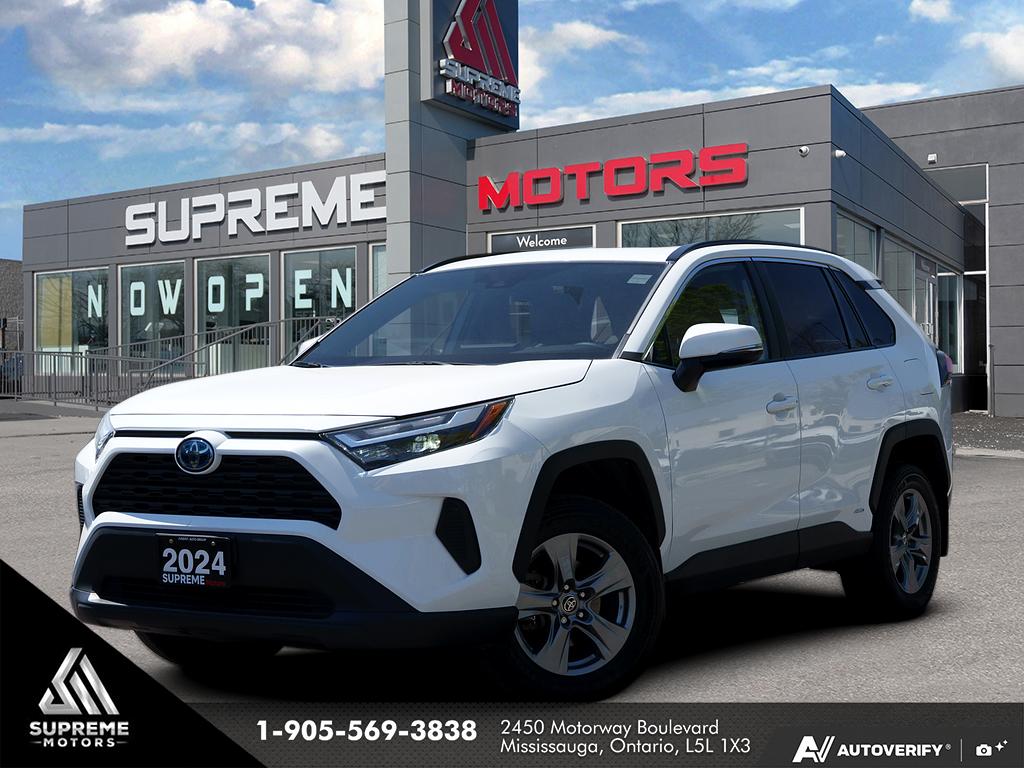 White 2024 Toyota RAV4 Hybrid XLE AWD SUV / Crossover All-Wheel Drive Continuously Variable Transmission