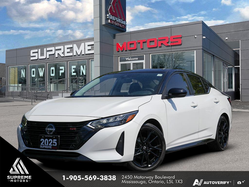 White 2025 Nissan Sentra SR FWD Sedan Front-Wheel Drive Continuously Variable Transmission