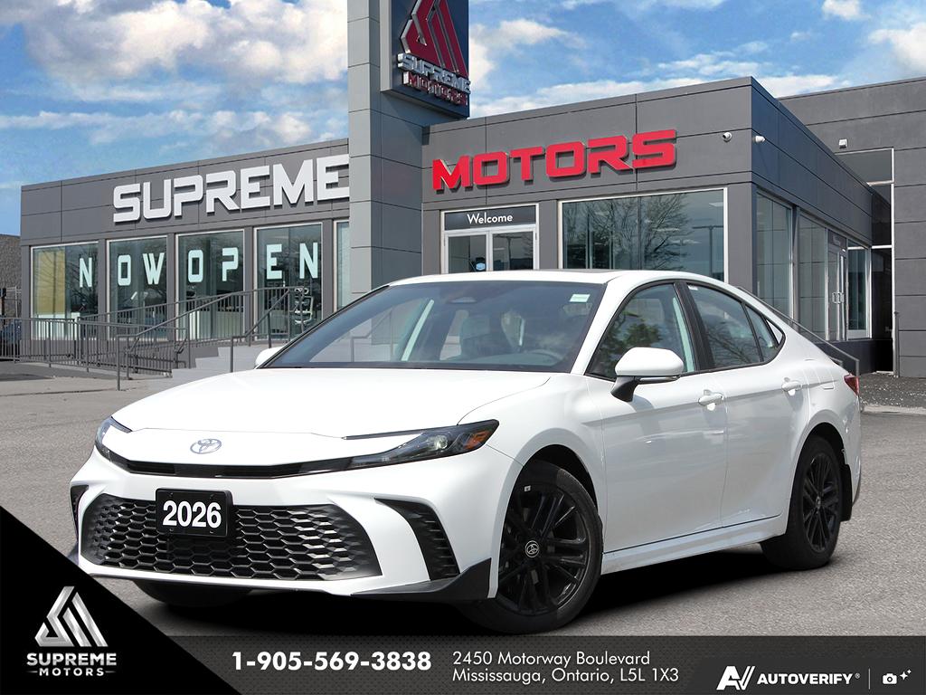 White 2026 Toyota Camry SE Upgrade AWD Sedan  Continuously Variable Transmission