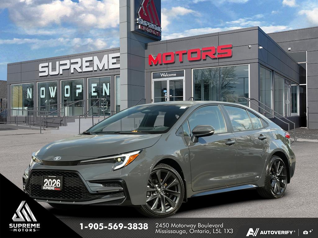 Gray 2026 Toyota Corolla Hybrid Sedan All-Wheel Drive Continuously Variable Transmission
