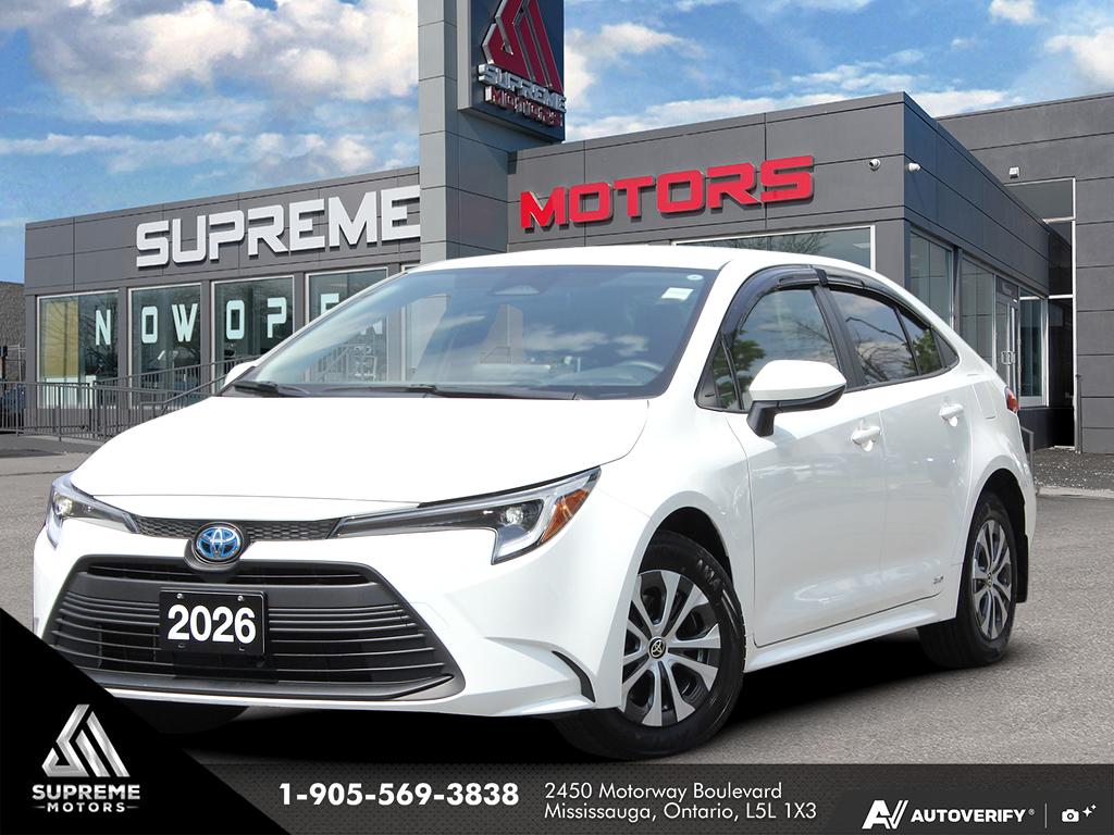 White 2025 Toyota Corolla Hybrid LE AWD Sedan All-Wheel Drive Continuously Variable Transmission