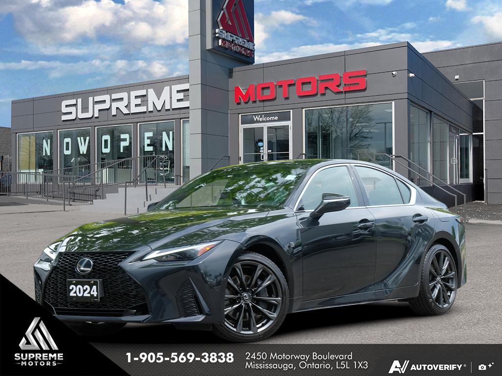 Black 2024 Lexus IS 300 F Sport Design AWD Sedan All-Wheel Drive 6-Speed Automatic